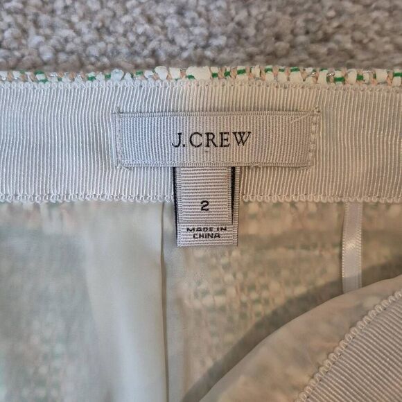 J. Crew Women's Glimmer Tweed Mini Skirt Size 2 - Picture 2 of 7